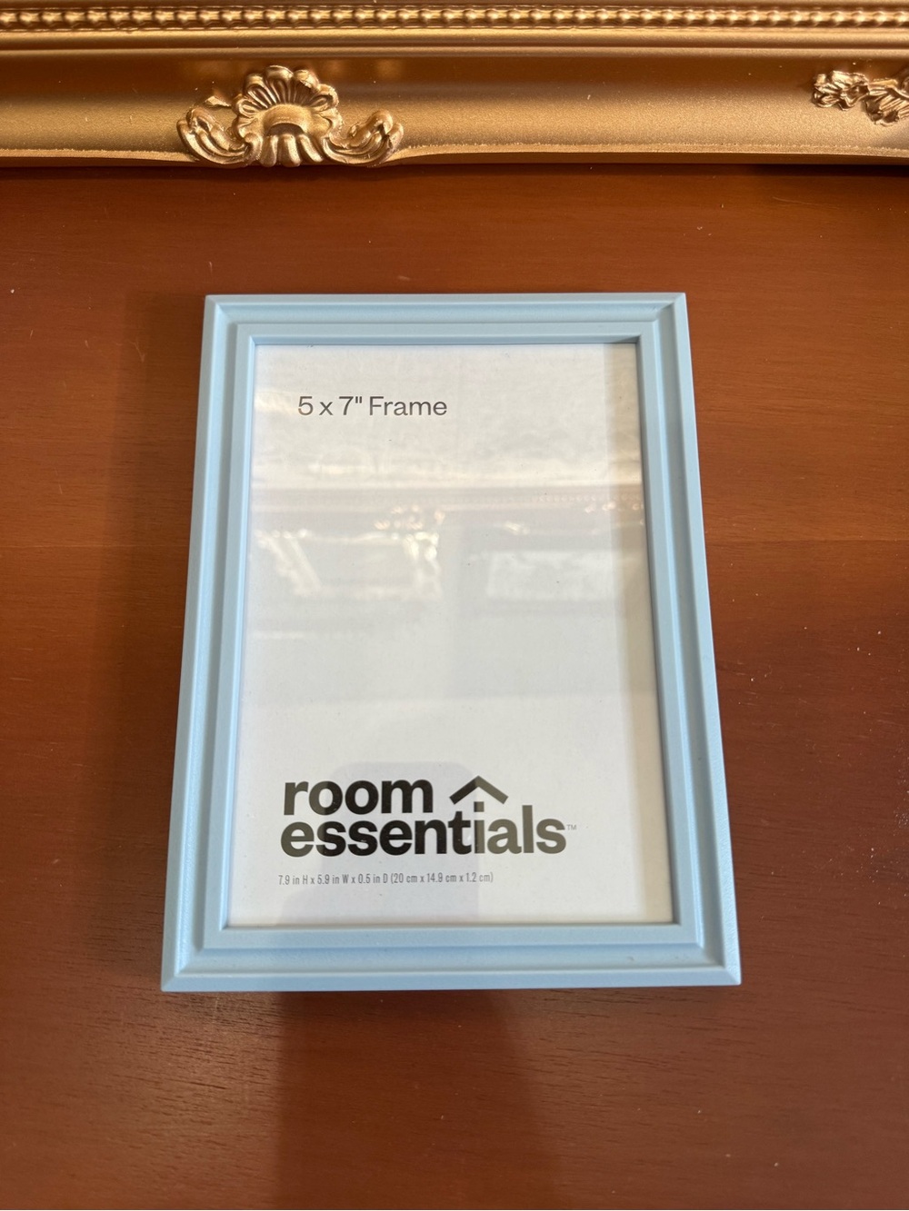 Room Essentials Two 5x7 Light Blue Picture Frame - Brand New - Picture 2 of 4